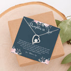 Daughter-In-Law Gift Necklace, Wedding Gift, Jewelry From Mother-In Law, Gift for Bride, Daughter-In-Heart