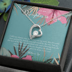 Daughter-In-Law Gift Necklace, Wedding Gift, Jewelry From Mother-In Law, Gift for Bride, Daughter-In-Heart