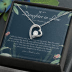 Daughter-In-Law Gift Necklace, Wedding Gift, Jewelry From Mother-In Law, Gift for Bride, Daughter-In-Heart