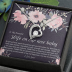 Beautiful Wife on our new baby