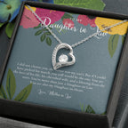Daughter-In-Law Gift Necklace, Wedding Gift, Jewelry From Mother-In Law, Gift for Bride, Daughter-In-Heart
