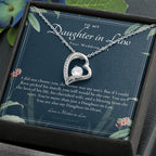 Daughter-In-Law Gift Necklace, Wedding Gift, Jewelry From Mother-In Law, Gift for Bride, Daughter-In-Heart
