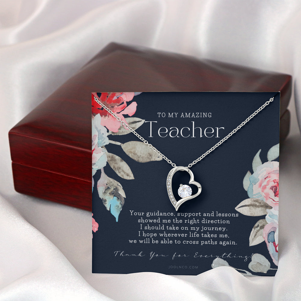 Teacher Gift, Gift for Teacher Necklace, A Truly Amazing Teacher Appreciation Gift