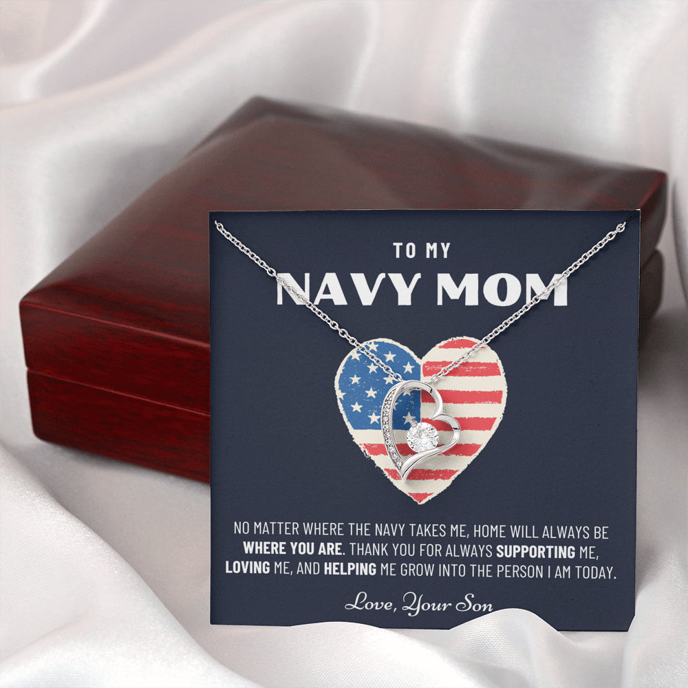 Military Mom Gift, Navy Mom Mothers Day, Navy Mom Gift, Deployment Gift, Navy Mom Necklace from Son, Military, Deploy Gift, Best Navy Mom