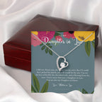 Daughter-In-Law Gift Necklace, Wedding Gift, Jewelry From Mother-In Law, Gift for Bride, Daughter-In-Heart