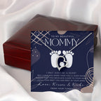 Mom to be gift | New Mommy Gift Necklace | Pregnant Wife Gift | I May Just Be A Bump But I Love You | To mummy from bump | To Mommy to be