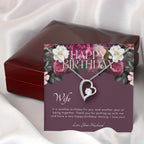 Forever Love, Birthday Gift for Wife from Husband, Wife Necklace, Meaningful Gift for Wife, 14k white gold finish, To my wife