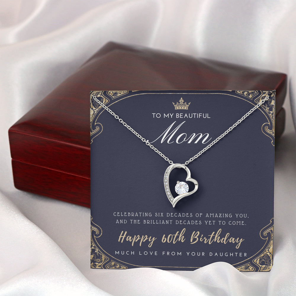 60th Birthday Gift for Mom from Daughter | 60th Birthday Gifts for Women | Necklace for Her | 6 Decade Jewelry | 60 Years Old | 60th Birthday Gift Necklace | Jewelry Gift For Her