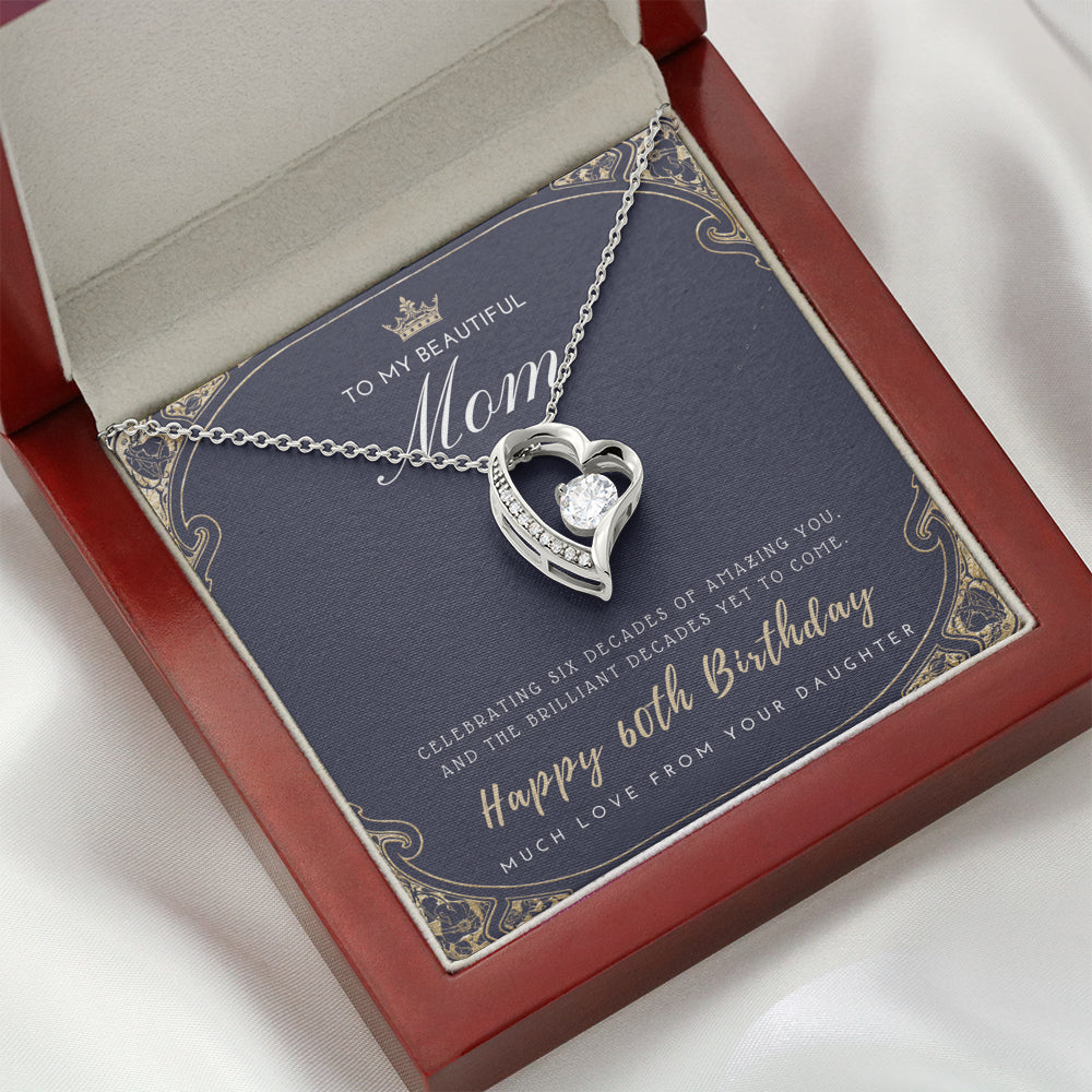 60th Birthday Gift for Mom from Daughter | 60th Birthday Gifts for Women | Necklace for Her | 6 Decade Jewelry | 60 Years Old | 60th Birthday Gift Necklace | Jewelry Gift For Her