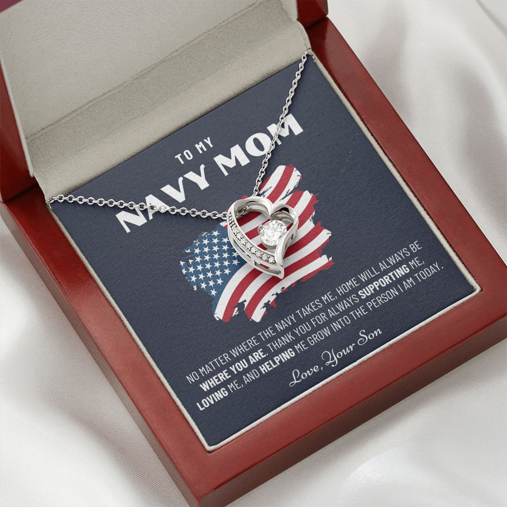 Military Mom Gift, Navy Mom Mothers Day, Navy Mom Gift, Deployment Gift, Navy Mom Necklace from Son, Military, Deploy Gift, Best Navy Mom