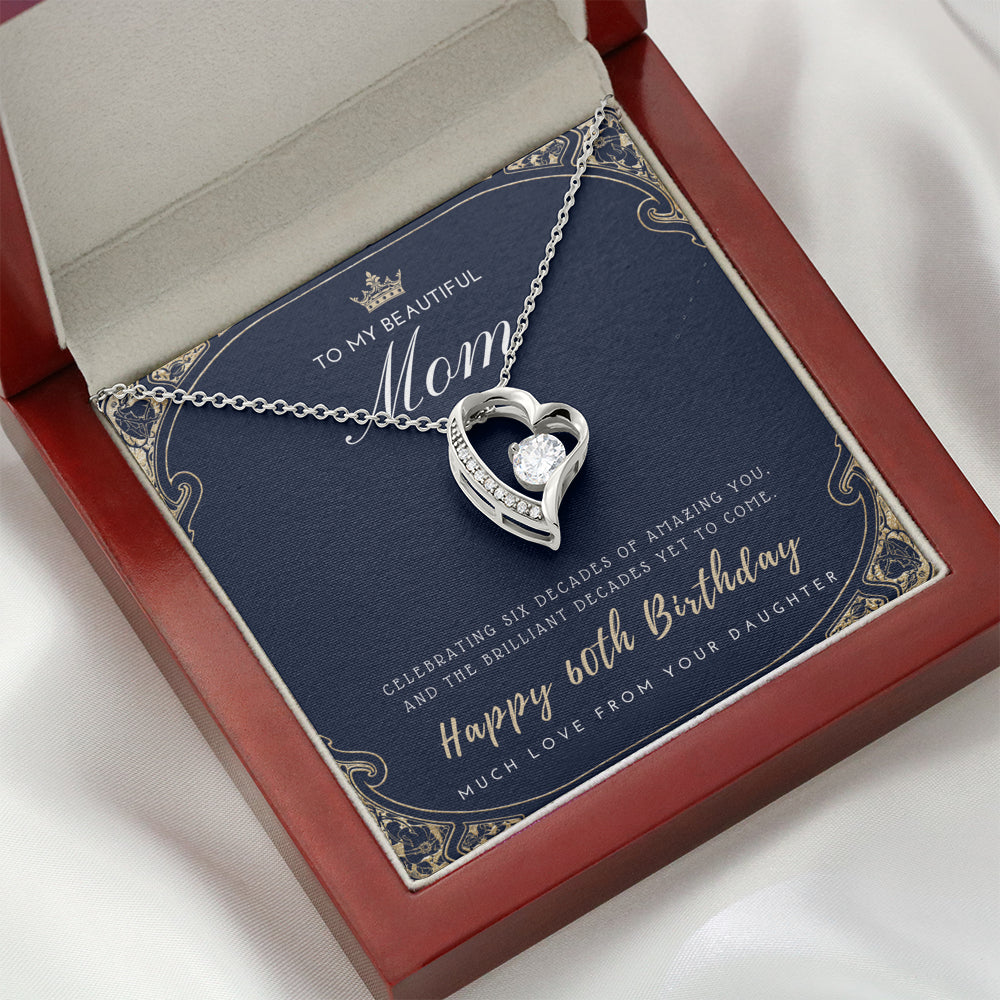 60th Birthday Gift for Mom from Daughter | 60th Birthday Gifts for Women | Necklace for Her | 6 Decade Jewelry | 60 Years Old | 60th Birthday Gift Necklace | Jewelry Gift For Her
