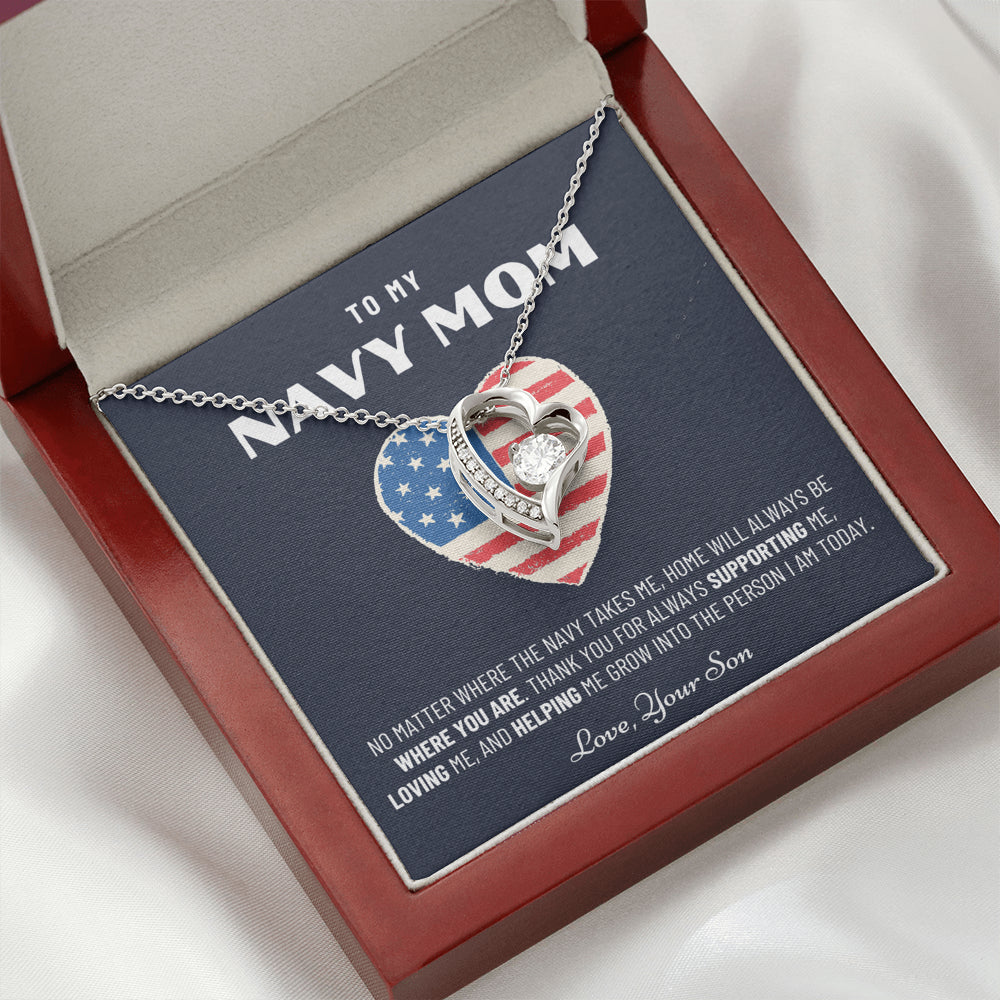 Military Mom Gift, Navy Mom Mothers Day, Navy Mom Gift, Deployment Gift, Navy Mom Necklace from Son, Military, Deploy Gift, Best Navy Mom