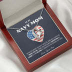 Military Mom Gift, Navy Mom Mothers Day, Navy Mom Gift, Deployment Gift, Navy Mom Necklace from Son, Military, Deploy Gift, Best Navy Mom