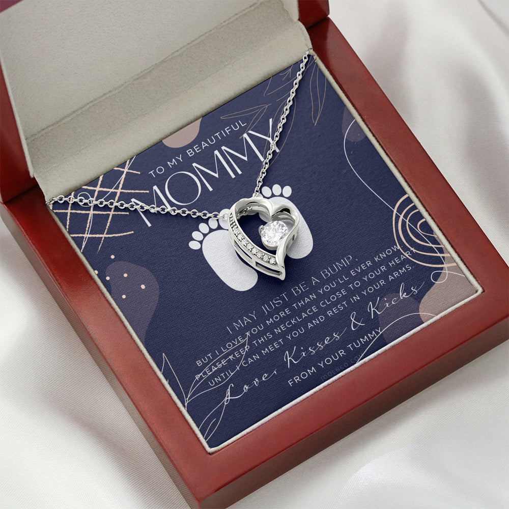 Mom to be gift | New Mommy Gift Necklace | Pregnant Wife Gift | I May Just Be A Bump But I Love You | To mummy from bump | To Mommy to be