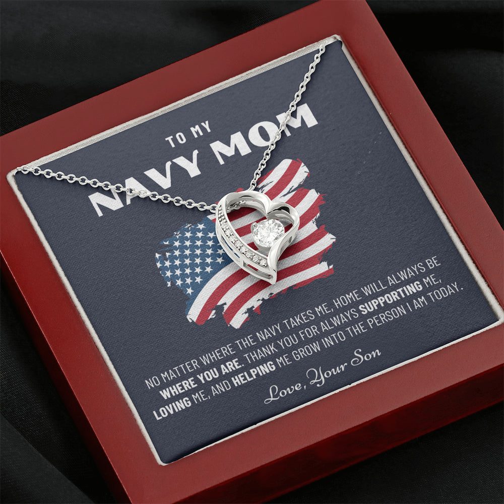 Military Mom Gift, Navy Mom Mothers Day, Navy Mom Gift, Deployment Gift, Navy Mom Necklace from Son, Military, Deploy Gift, Best Navy Mom
