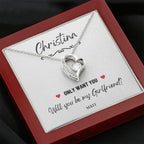 Girlfriend Proposal Ideas, Will You Be My Girlfriend Gift, Asking Out Girlfriend, Will You Be My Girlfriend Proposal Necklace