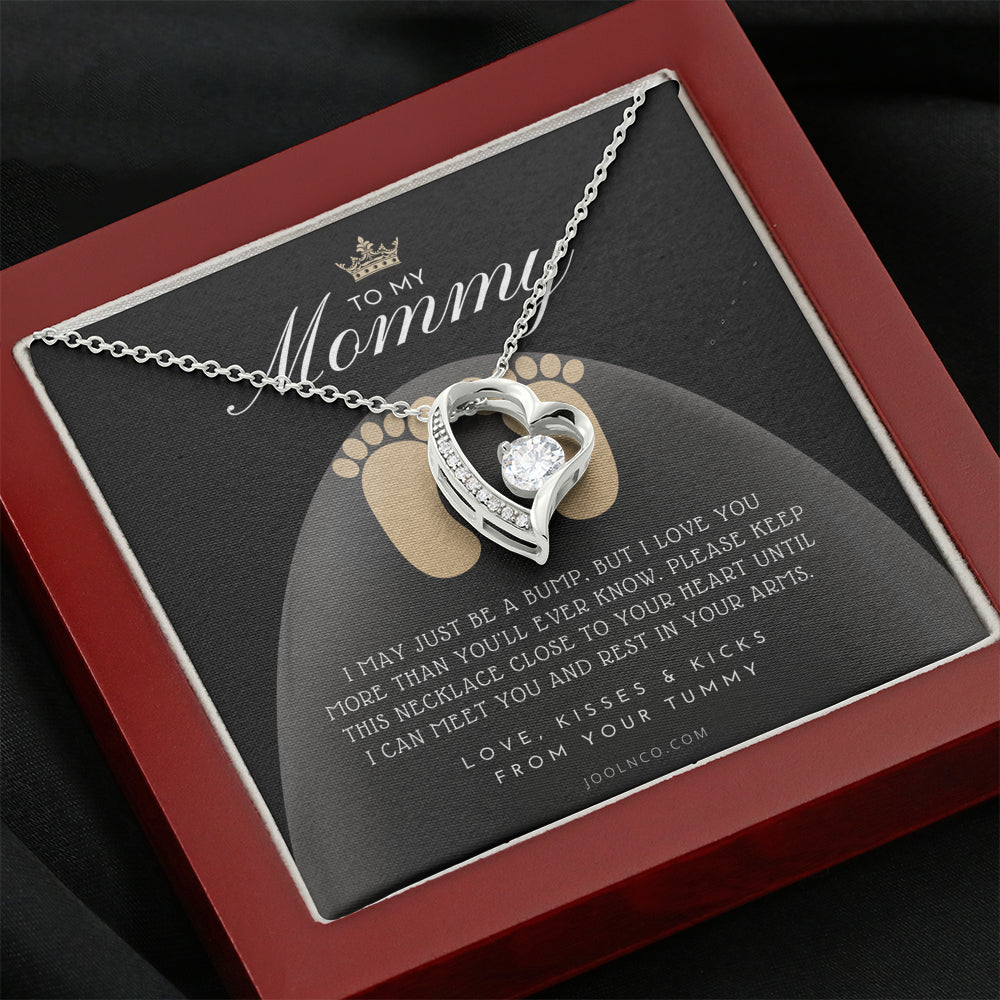 Mom to be gift | New Mommy Gift Necklace | Pregnant Wife Gift | I May Just Be A Bump But I Love You | To mummy from bump | To Mommy to be