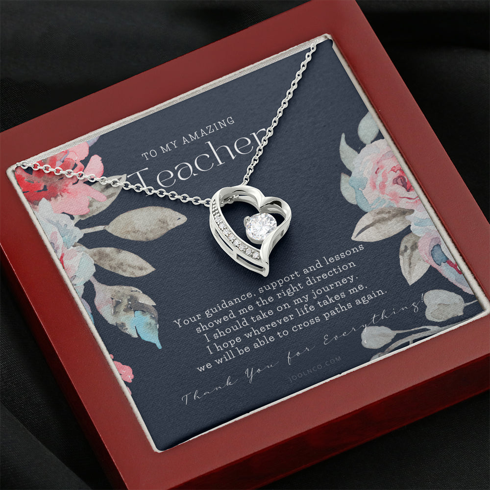 Teacher Gift, Gift for Teacher Necklace, A Truly Amazing Teacher Appreciation Gift