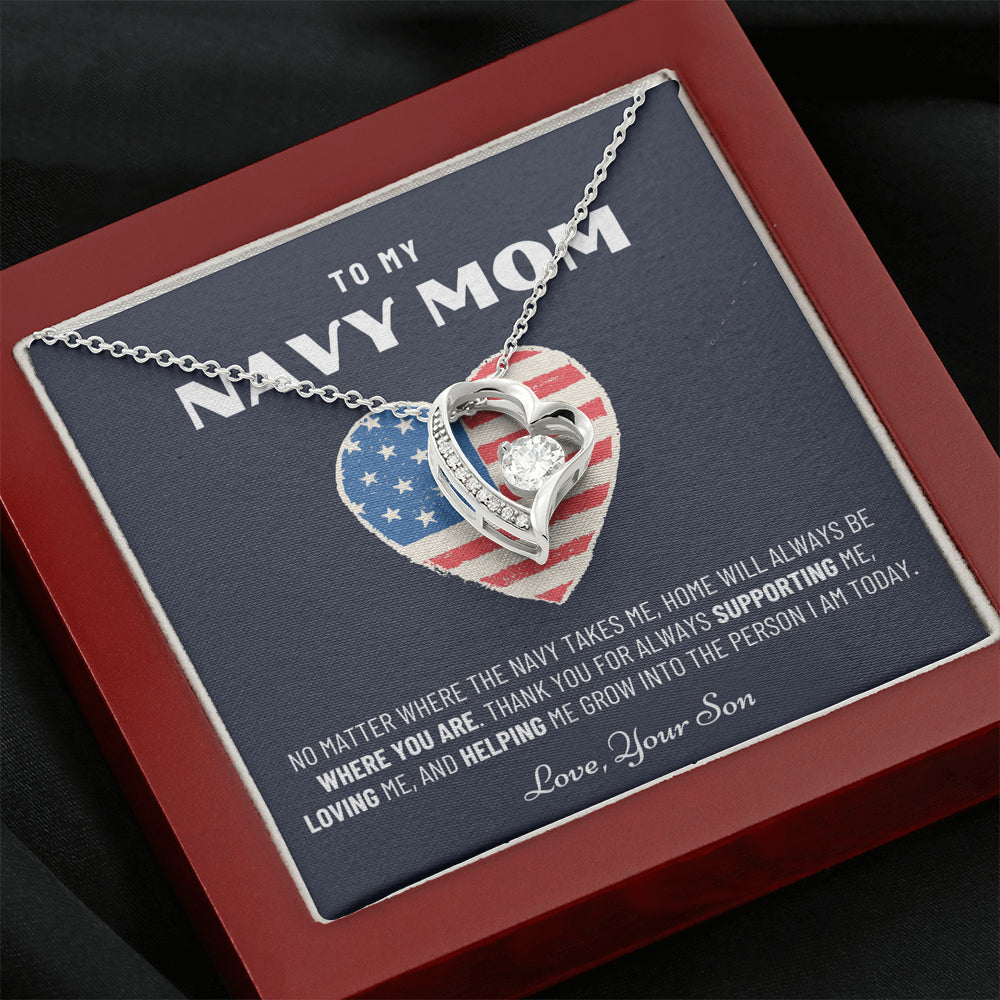 Military Mom Gift, Navy Mom Mothers Day, Navy Mom Gift, Deployment Gift, Navy Mom Necklace from Son, Military, Deploy Gift, Best Navy Mom