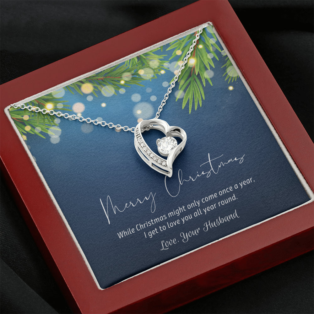 Christmas Gift for Wife, Love Knot Necklace for Wife, Christmas Present for Wife, Christmas Gift for Love