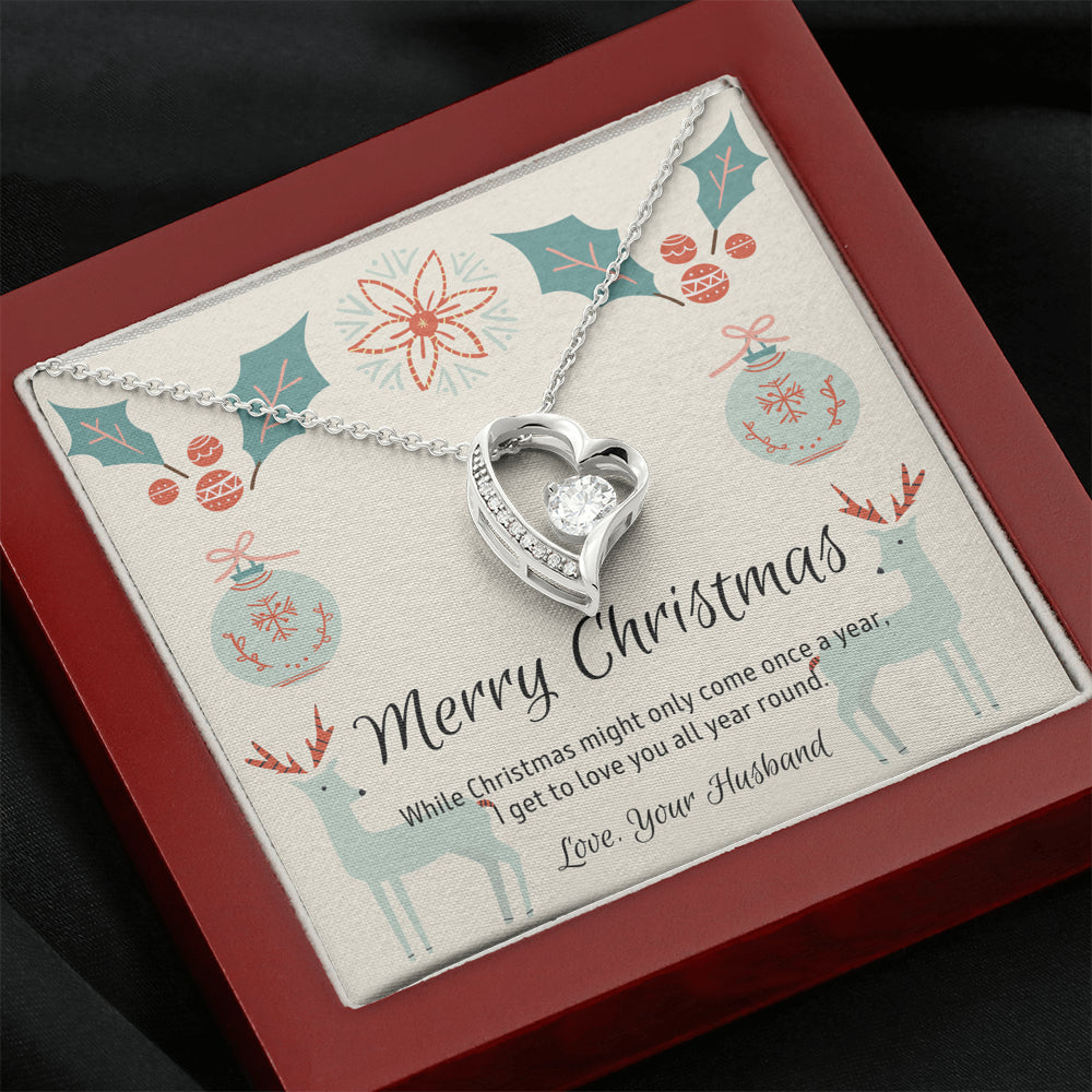 Christmas Gift for Wife, Love Knot Necklace for Wife, Christmas Present for Wife, Christmas Gift for Love