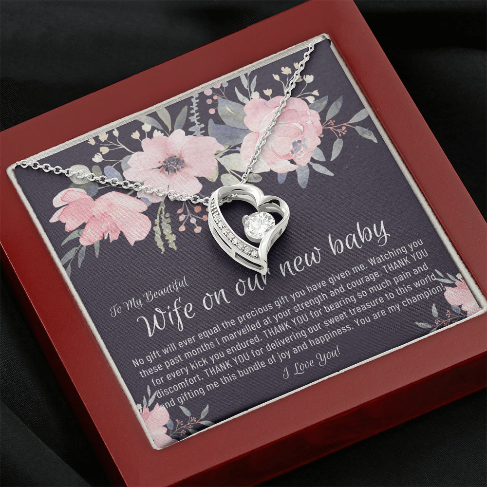 Beautiful Wife on our new baby