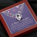 christmas gift, Heart Necklace, heart jewelry, heart gift daughter, christmas necklace, interlocking gift, meaningful gift, unique gift, Granddaughter gift, to my Granddaughter, Granddaughter xmas, gift from grandma, Granddaughter