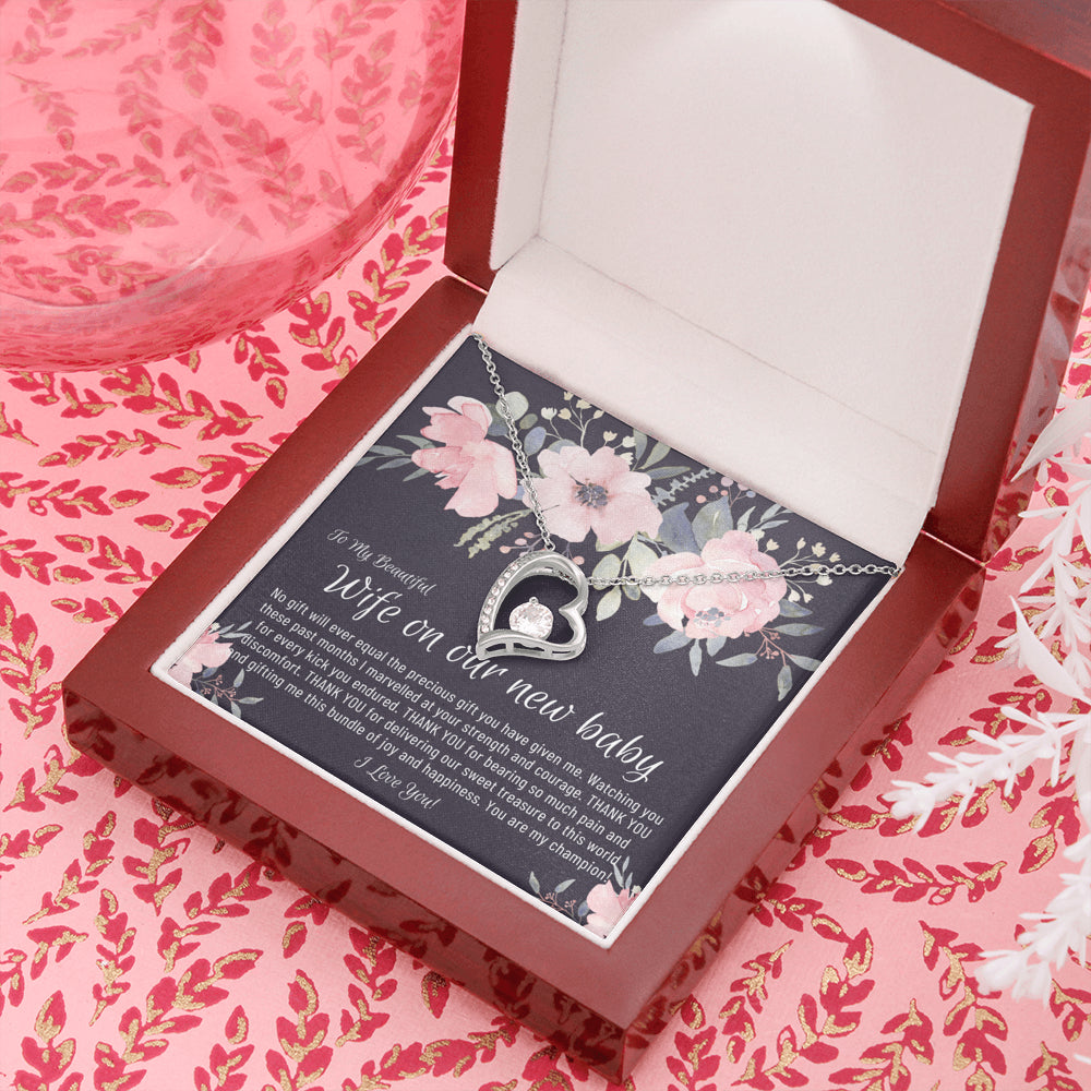 Beautiful Wife on our new baby