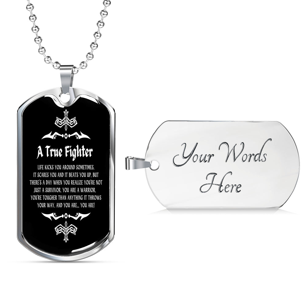 A True Fighter Men Necklace