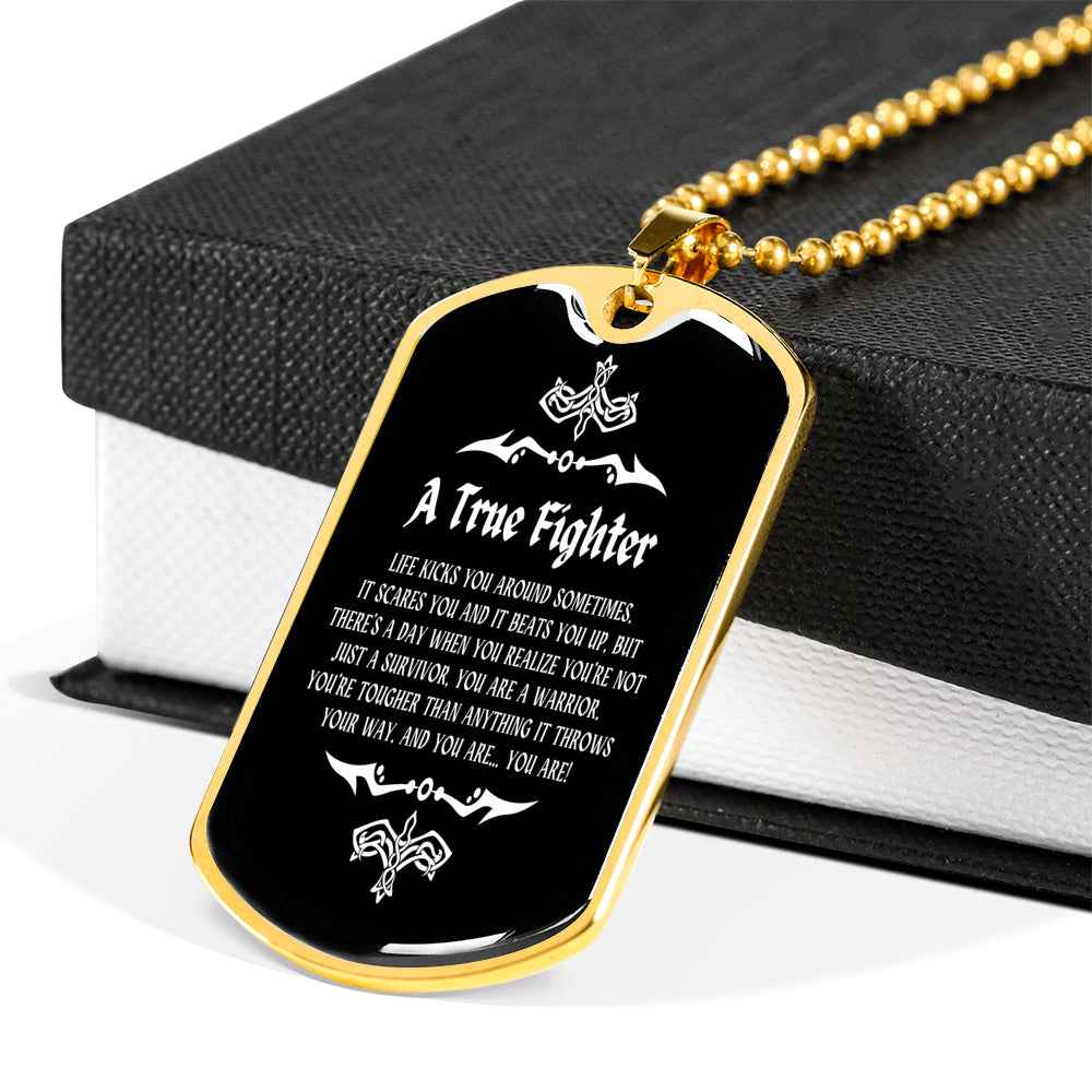 A True Fighter Men Necklace