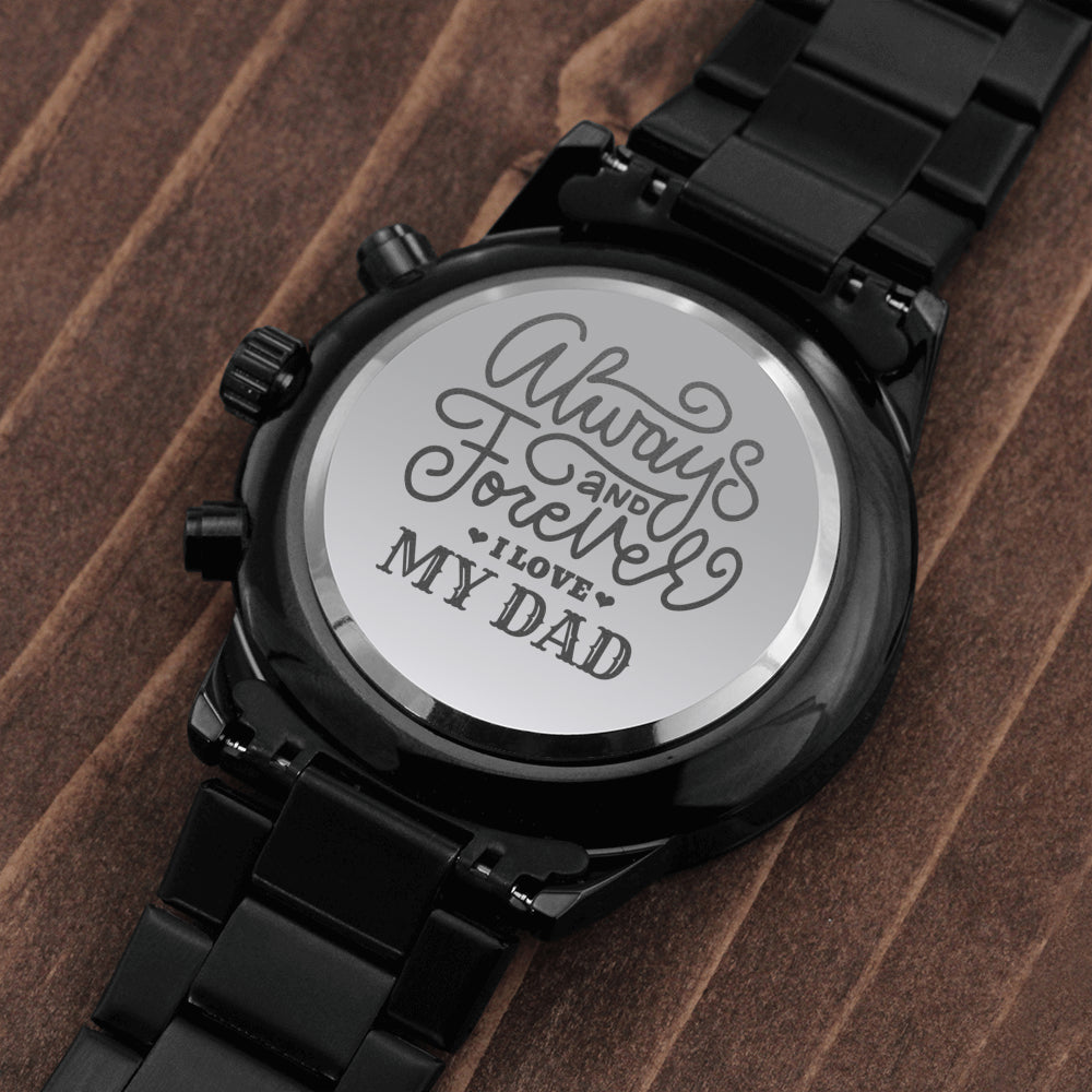 Engraved Watch Gift for Dad, Father’s Day gift for Daddy, Birthday Gift for Dad, Engraved Watch for Him, Cool Father Gift
