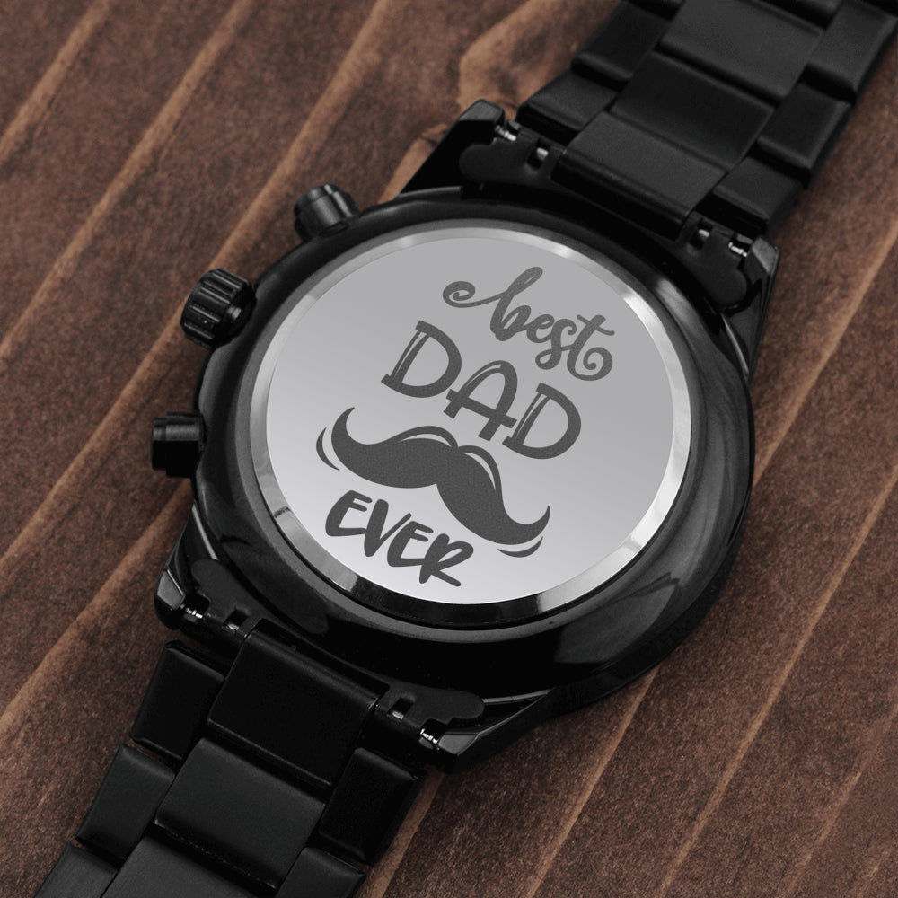 Engraved Watch Gift for Dad, Father’s Day gift for Daddy, Birthday Gift for Dad, Engraved Watch for Him, Father Gift from Daughter and Son, Best Dad Ever