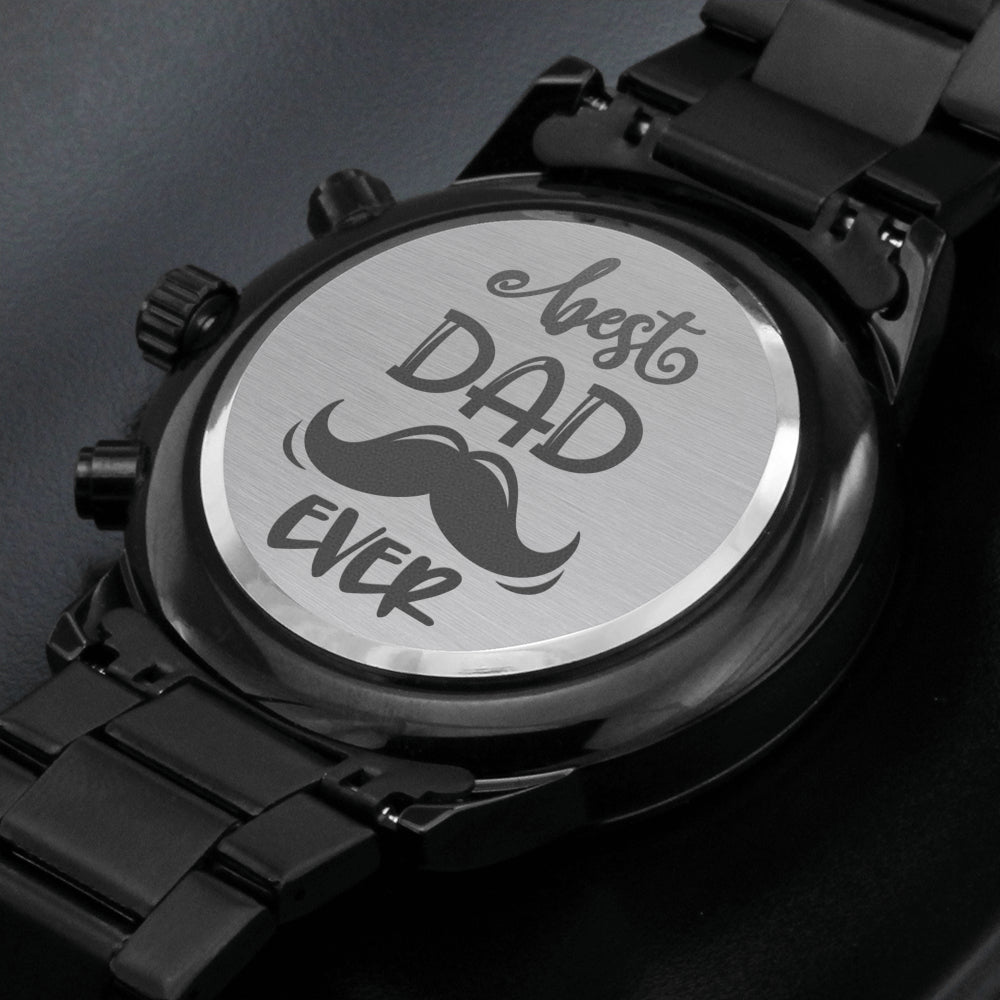 Engraved Watch Gift for Dad, Father’s Day gift for Daddy, Birthday Gift for Dad, Engraved Watch for Him, Father Gift from Daughter and Son, Best Dad Ever
