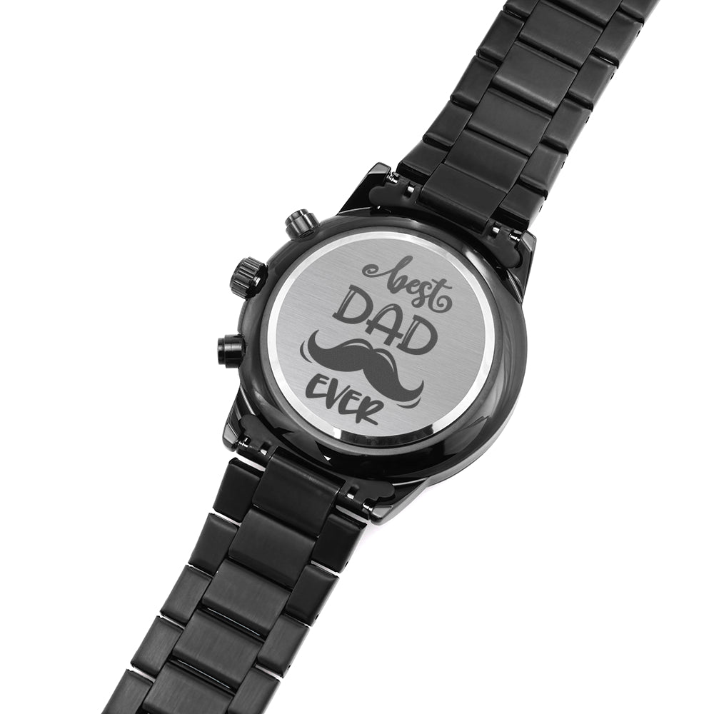 Engraved Watch Gift for Dad, Father’s Day gift for Daddy, Birthday Gift for Dad, Engraved Watch for Him, Father Gift from Daughter and Son, Best Dad Ever