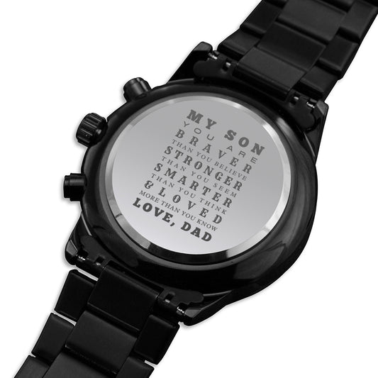 Gift for Son, Birthday Gift for Son, Men's Watch for Son, Gift from Dad, Dad to Son