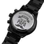 Engraved Watch Gift for Dad, Father’s Day gift for Daddy, Birthday Gift for Dad, Engraved Watch for Him, Father Gift from Daughter and Son, Papa Gift