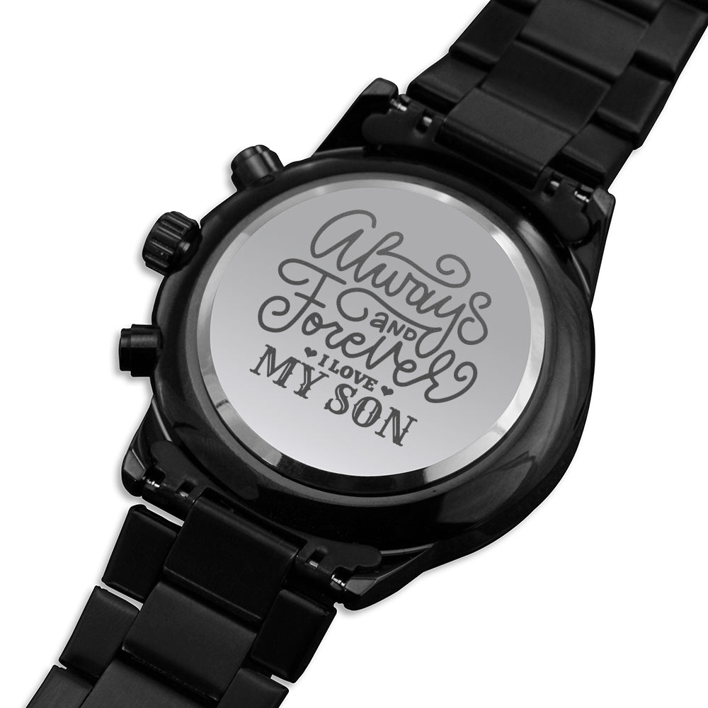 Engraved Watch Gift for Son, Father’s Day gift for Son, Birthday Gift for Son, Cool Father's Day Gift for Son