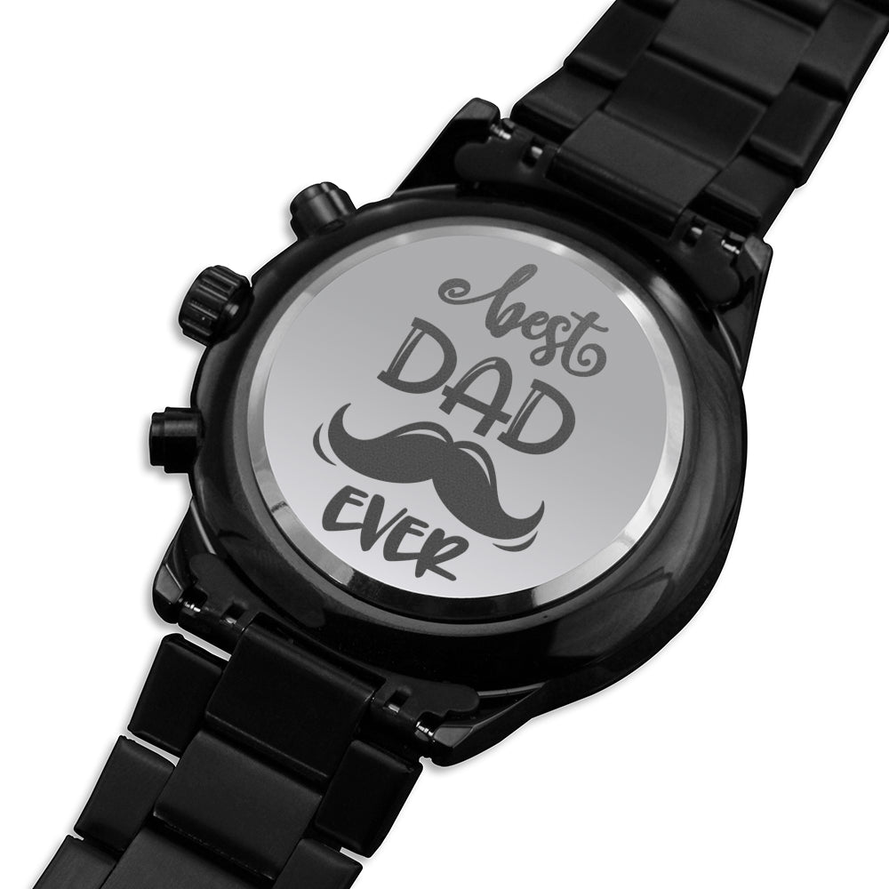 Engraved Watch Gift for Dad, Father’s Day gift for Daddy, Birthday Gift for Dad, Engraved Watch for Him, Father Gift from Daughter and Son, Best Dad Ever