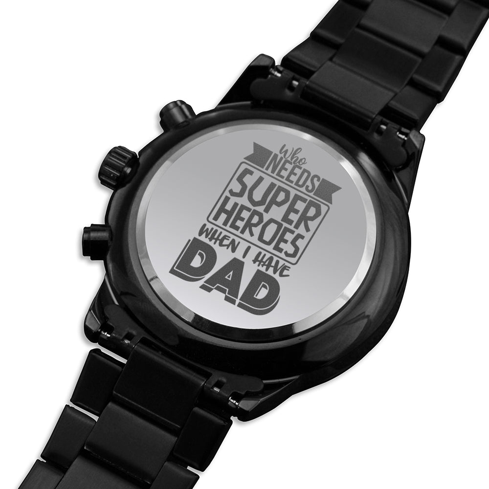 Engraved Watch Gift for Dad, Father’s Day gift for Daddy, Birthday Gift for Dad, Engraved Watch for Him, Father Gift from Daughter and Son