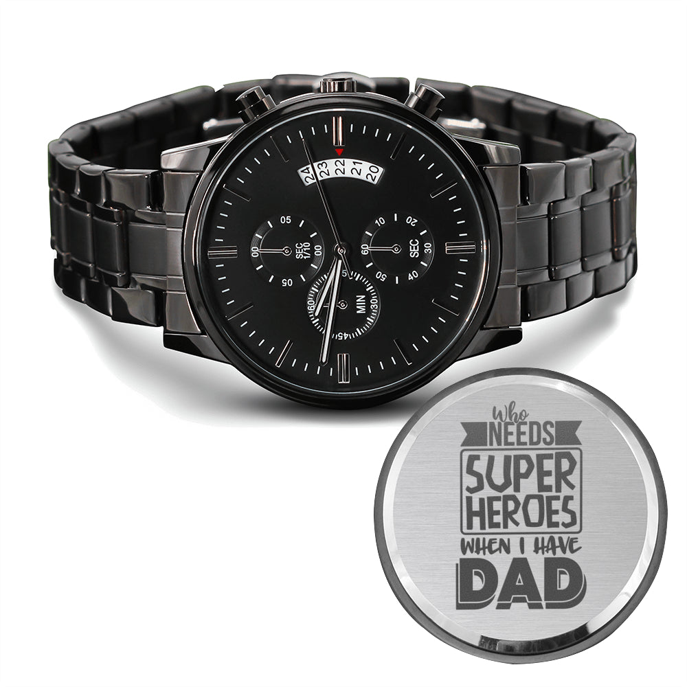 Engraved Watch Gift for Dad, Father’s Day gift for Daddy, Birthday Gift for Dad, Engraved Watch for Him, Father Gift from Daughter and Son