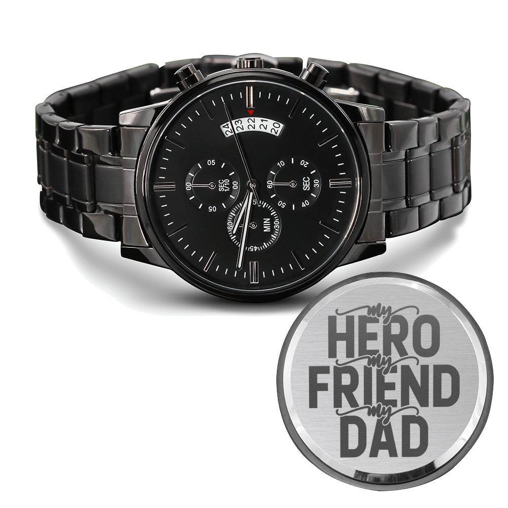 Engraved Watch Gift for Dad, Father’s Day gift for Daddy, Birthday Gift for Dad, Engraved Watch for Him, Father Gift from Daughter and Son