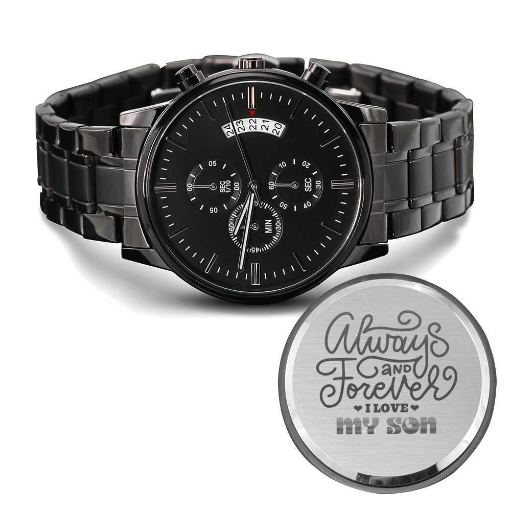 Engraved Watch Gift for Son, Father’s Day gift for Son, Birthday Gift for Son, Cool Father's Day Gift for Son