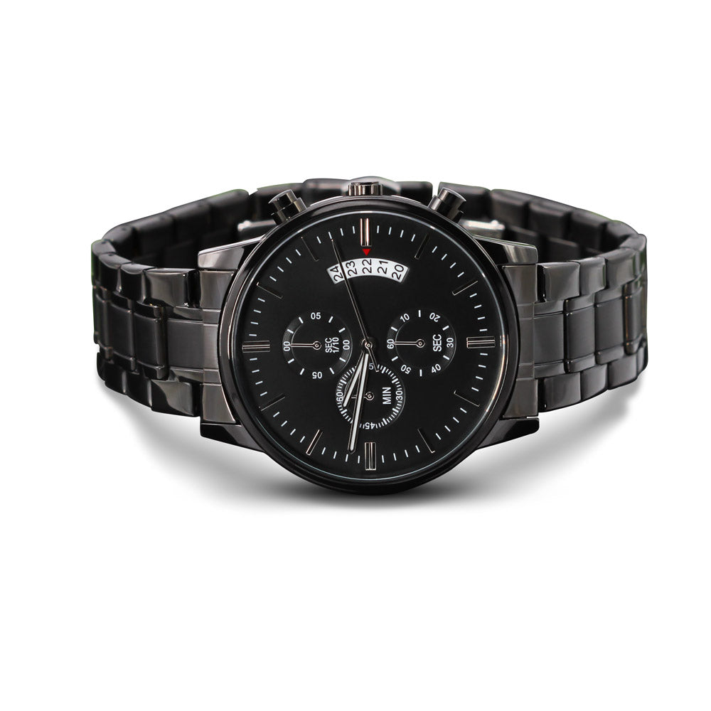 Engraved Watch Gift for Dad, Father’s Day gift for Daddy, Birthday Gift for Dad, Engraved Watch for Him, Father Gift from Daughter and Son, Husband, Father, Protector, Hero