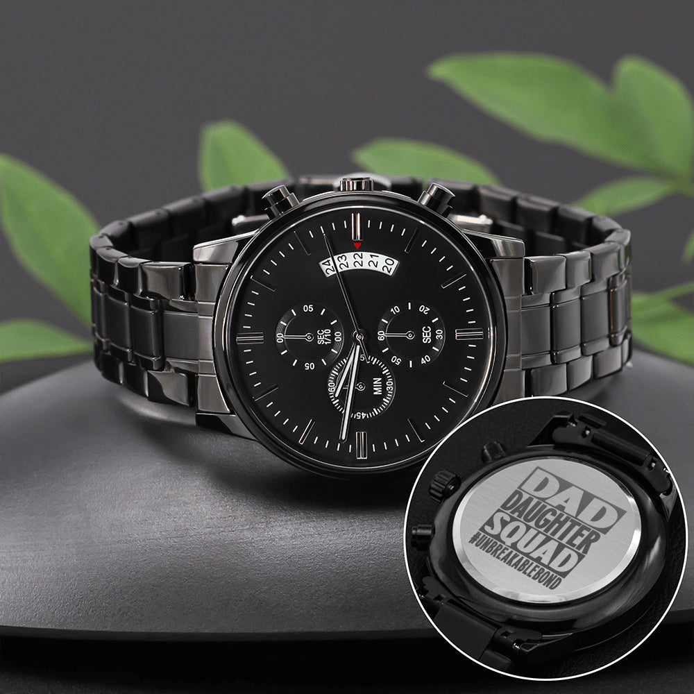 Engraved Watch Gift for Dad, Father’s Day gift for Daddy, Birthday Gift for Dad, Father Gift from Daughter, Father Gift from Daughter