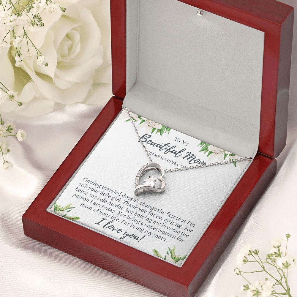 Bride to Mom Wedding Gift - Forever Love Necklace