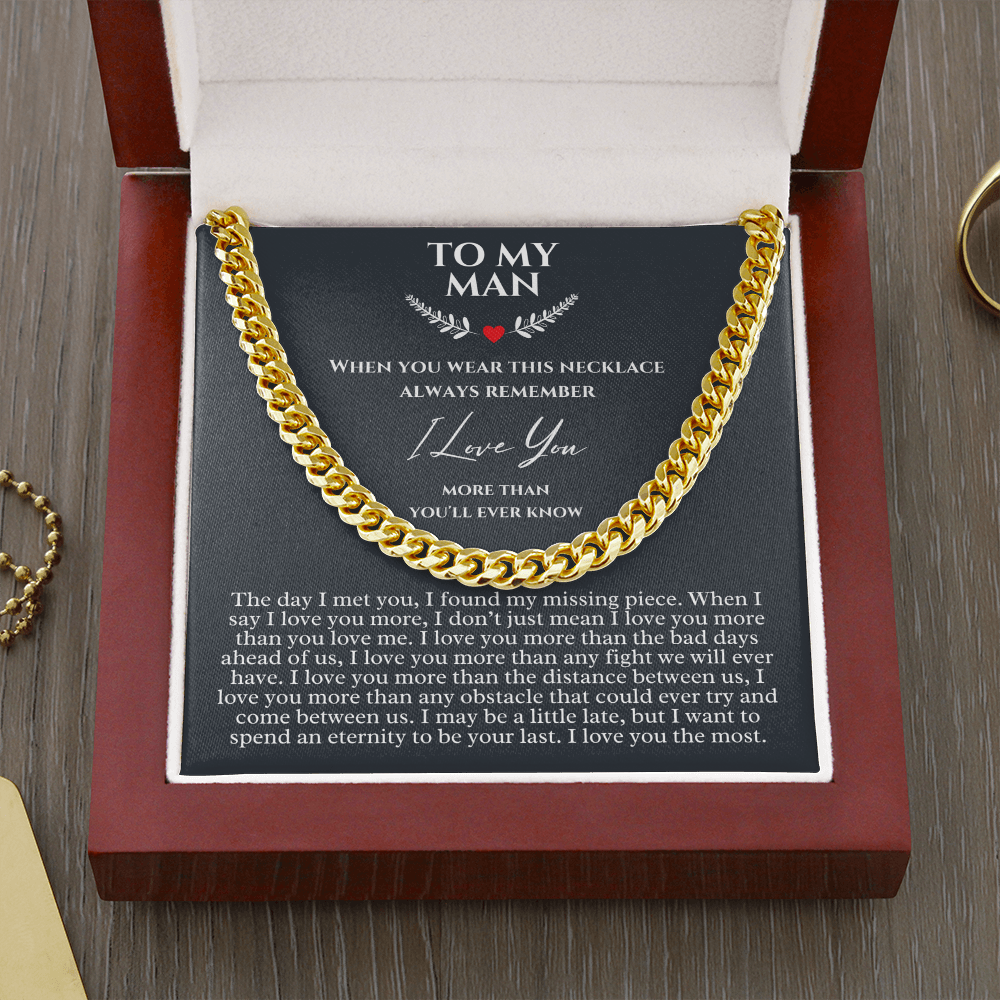 Romantic Christmas Gifts for him, Birthday Gift for him, Christmas Gift for Boyfriend, Best Gift for him, Meaningful Gift, Necklace Gift