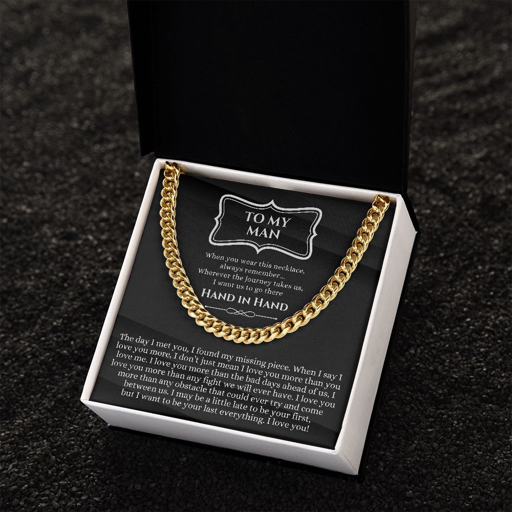 To My Boyfriend Gift - Anniversary / Valentine's Day / Christmas / Birthday - Cuban Link Chain
