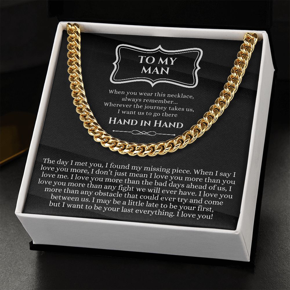 To My Boyfriend Gift - Anniversary / Valentine's Day / Christmas / Birthday - Cuban Link Chain