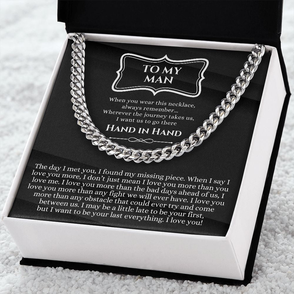 To My Boyfriend Gift - Anniversary / Valentine's Day / Christmas / Birthday - Cuban Link Chain