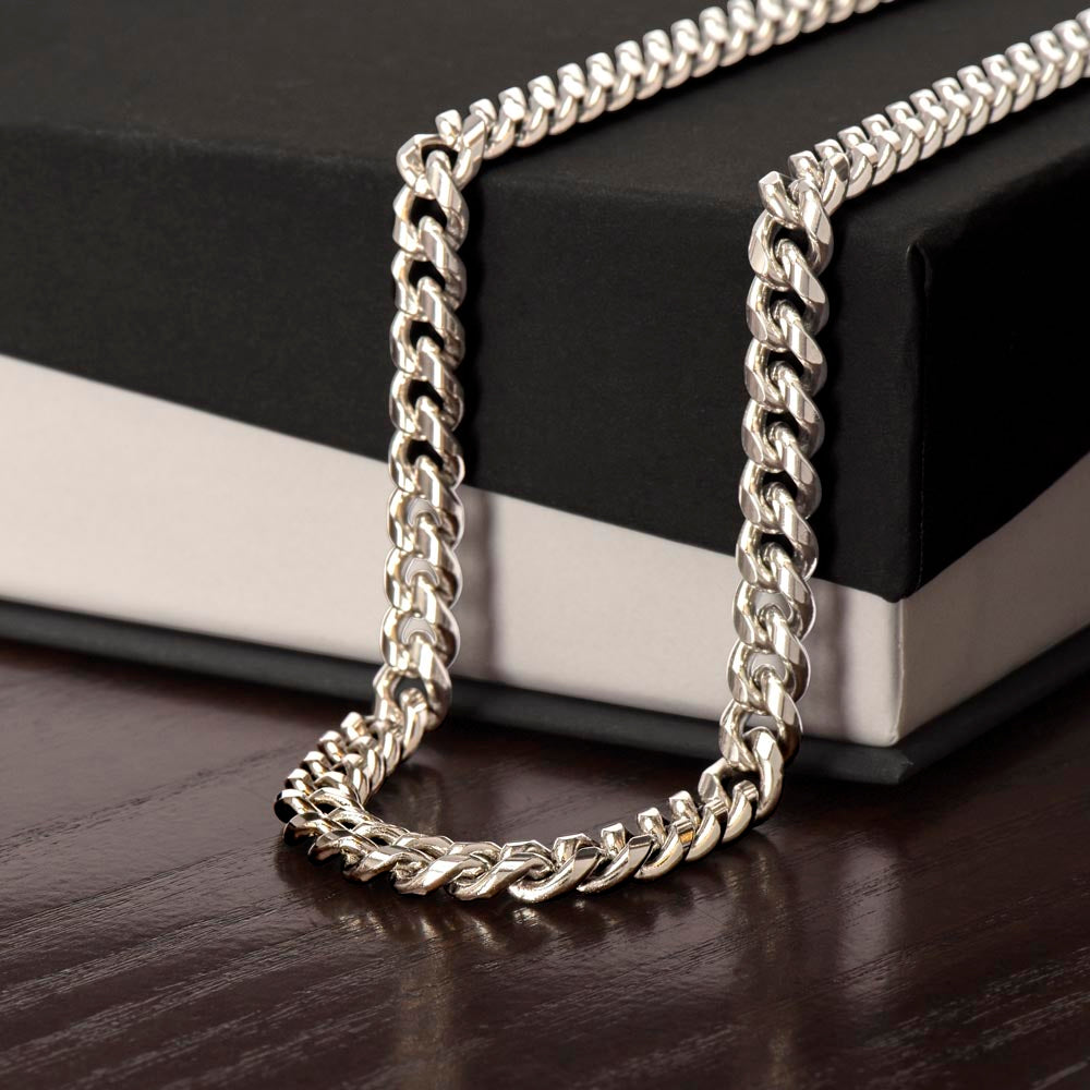 To My Boyfriend Gift - Anniversary / Valentine's Day / Christmas / Birthday - Cuban Link Chain